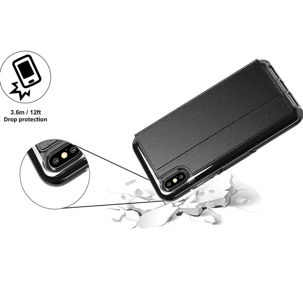 tech21 Protective Evo Wallet Card Storage Magnetic Close Case iPhone XS …